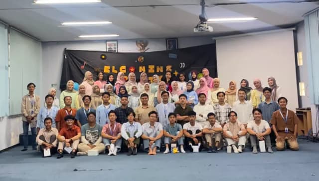 Anak-anak antusias mengikuti program Polinema Mengajar